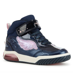 TRAMPKI GEOX INEK NAVY/PINK LED LIGHTS