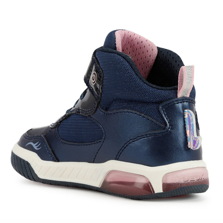 SHOES GEOX INEK NAVY/PINK LED LIGHTS