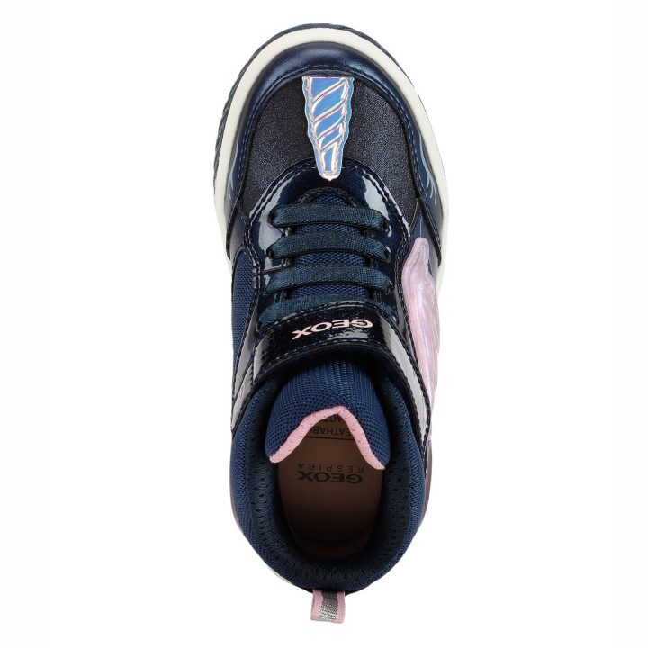 TRAMPKI GEOX INEK NAVY/PINK LED LIGHTS
