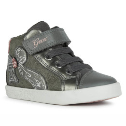 TRAMPKI OCIEPLANE GEOX KILWI BABY GIRL DK GREY/DK PINK