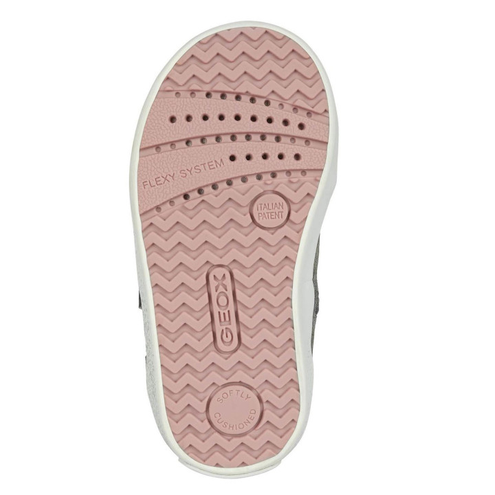 TRAMPKI OCIEPLANE GEOX KILWI BABY GIRL DK GREY/DK PINK