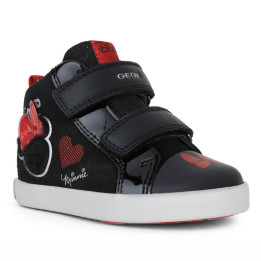 TRAINERS GEOX KILWI DISNEY MINNIE MOUSE BLACK/RED