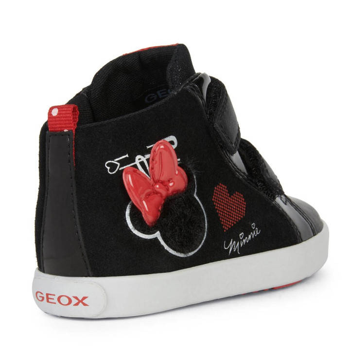 TRAINERS GEOX KILWI DISNEY MINNIE MOUSE BLACK/RED