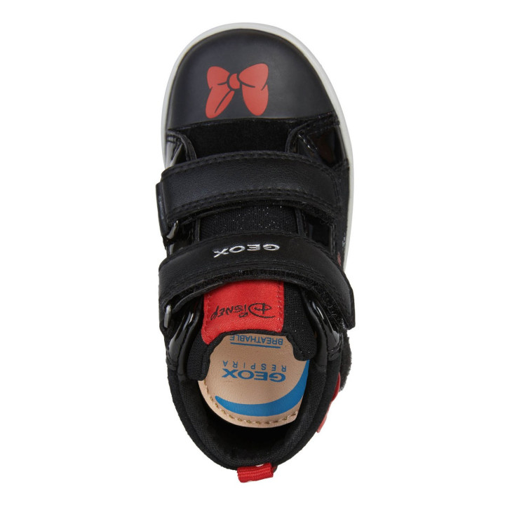 TRAINERS GEOX KILWI DISNEY MINNIE MOUSE BLACK/RED