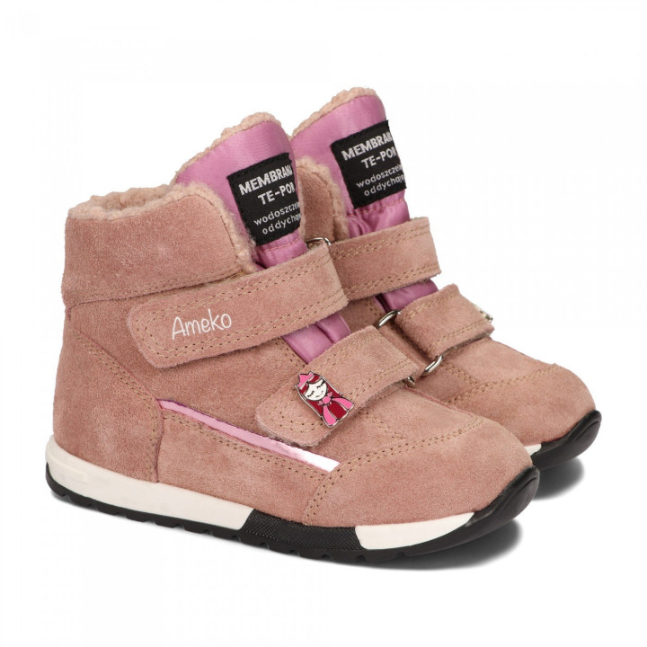 WINTER SHOES AMEKO WINDY BROWNROSE MEMBRANE TE-POR