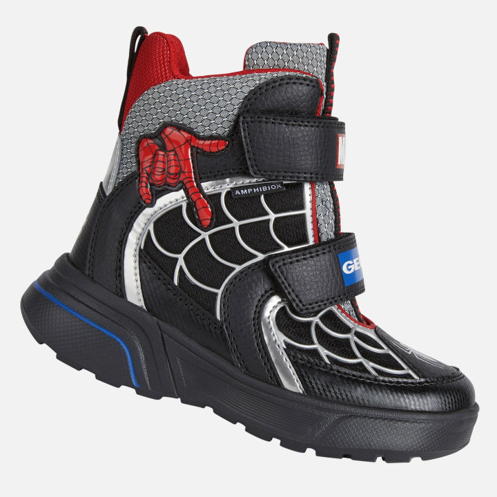 SNOW BOOTS GEOX SVEGGEN ABX BLACK/RED AMPHIBIOX