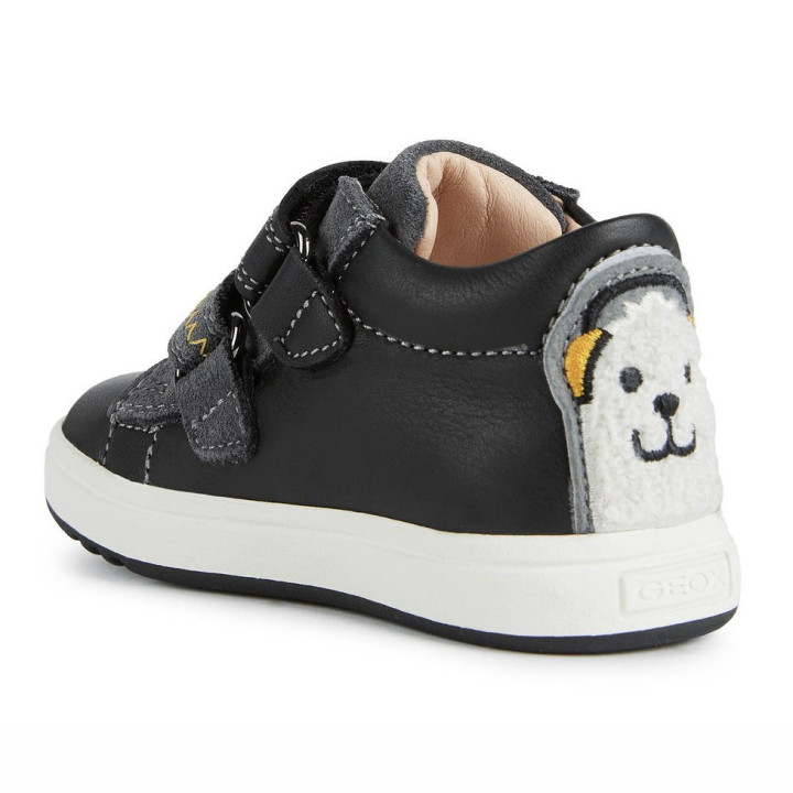 SHOES GEOX BIGLIA BABY BLACK/YELLOW