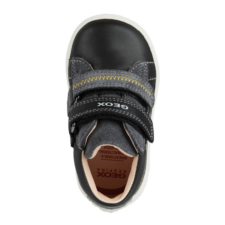 TRZEWIKI GEOX BIGLIA BABY BLACK/YELLOW