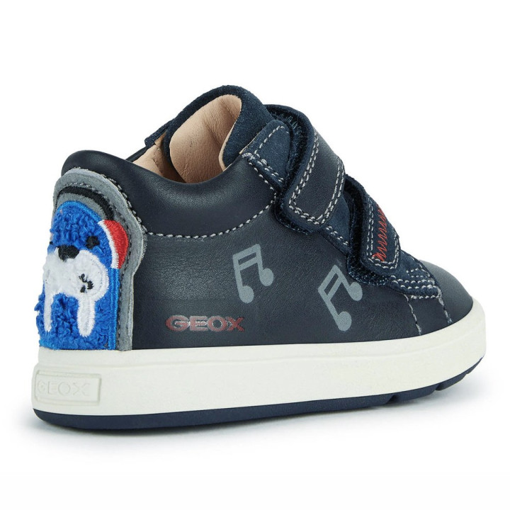 SHOES GEOX BIGLIA BABY DK NAVY/RED