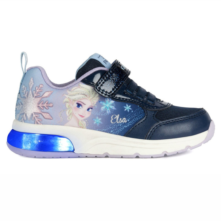 SNEAKERSY GEOX SPACECLUB FROZEN NAVY/SKY LED LIGHTS