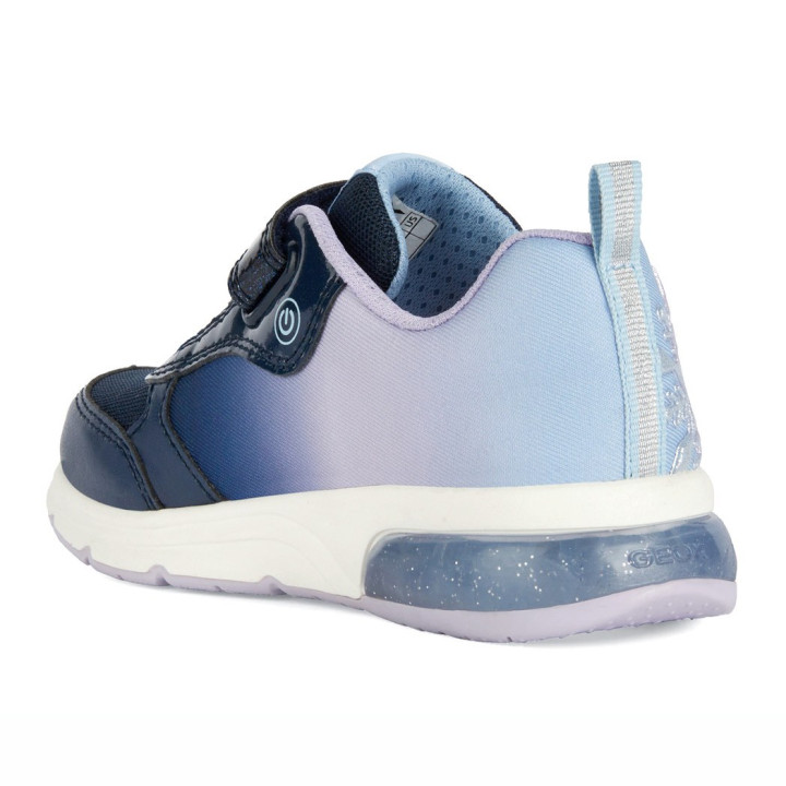 SNEAKERSY GEOX SPACECLUB FROZEN NAVY/SKY LED LIGHTS