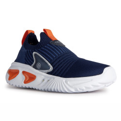 SNEAKERSY GEOX ASSISTER NAVY/ORANGE LED LIGHTS