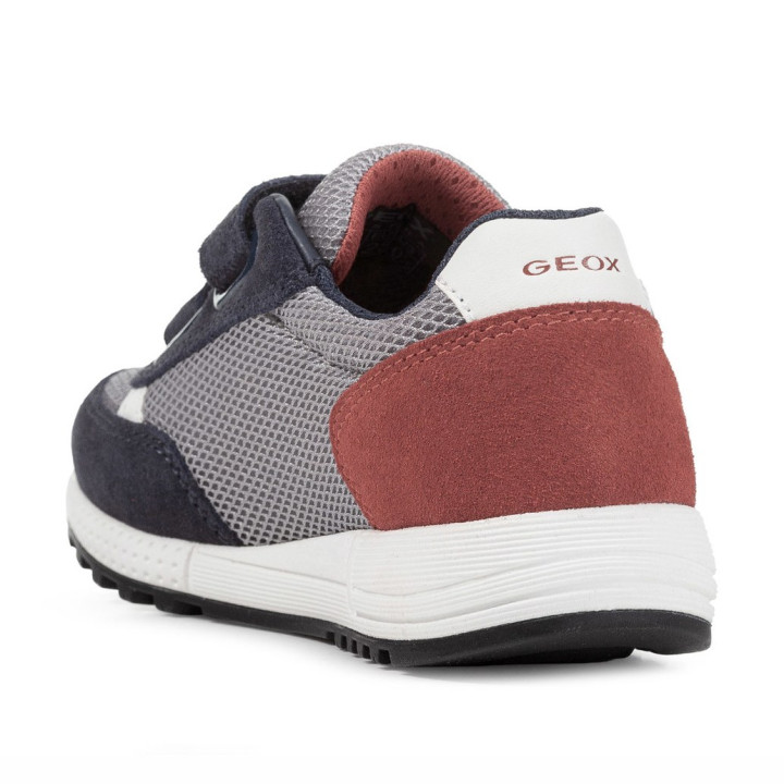 SNEAKERSY GEOX ALBEN BOY LT GREY/NAVY