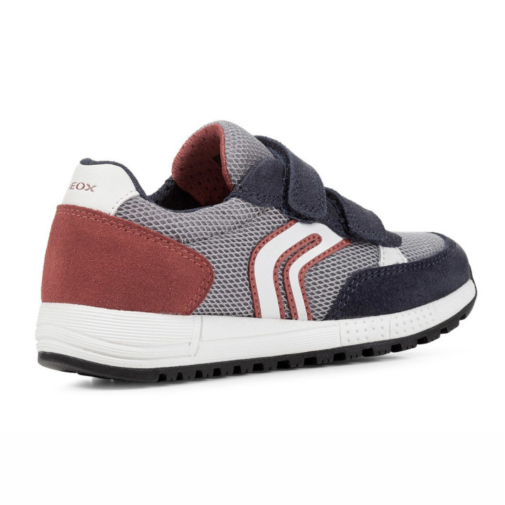 SNEAKERS GEOX ALBEN BOY LT GREY/NAVY