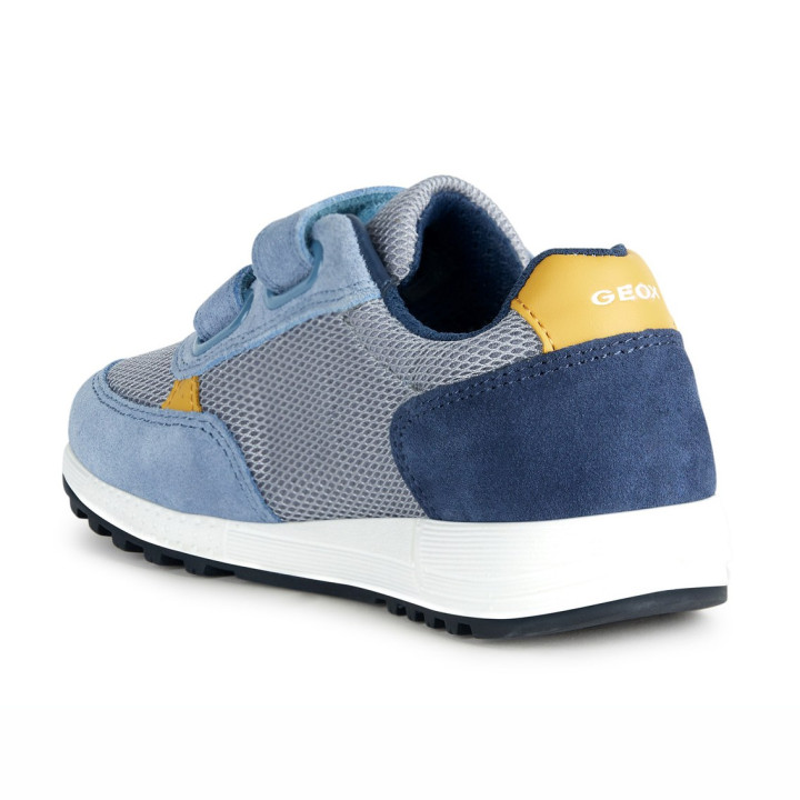 SNEAKERS GEOX ALBEN BOY LT GREY/YELLOW