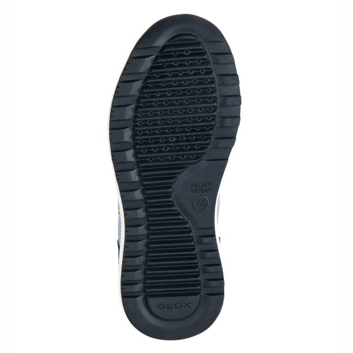 SNEAKERSY GEOX ALBEN BOY LT GREY/YELLOW