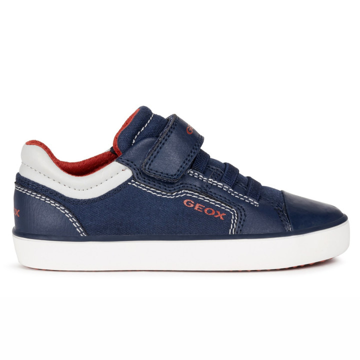 SNEAKERS GEOX GISLI BOY NAVY/RED