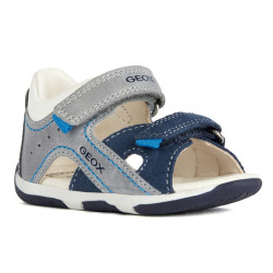 SANDAŁY GEOX TAPUZ BABY BOY GREY/NAVY