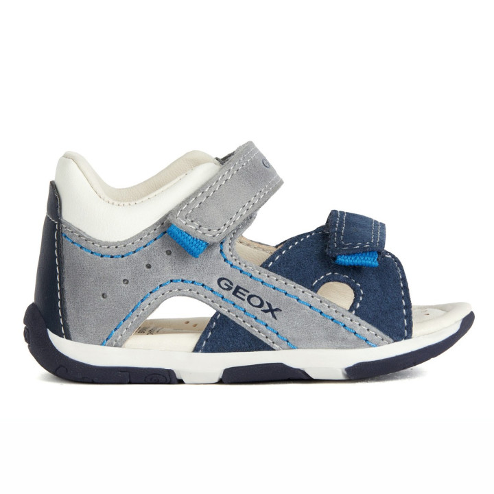 SANDALS GEOX TAPUZ BABY BOY GREY/NAVY