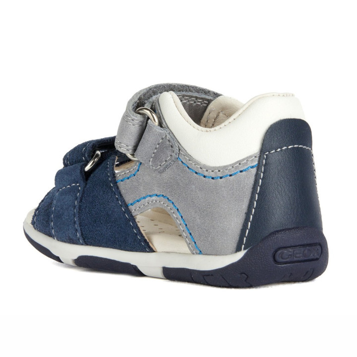 SANDALS GEOX TAPUZ BABY BOY GREY/NAVY