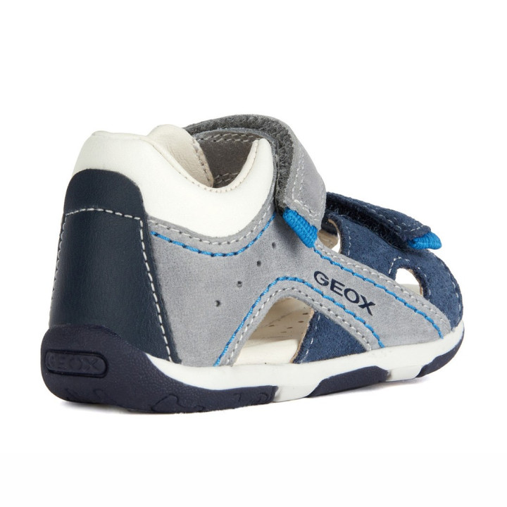 SANDAŁY GEOX TAPUZ BABY BOY GREY/NAVY