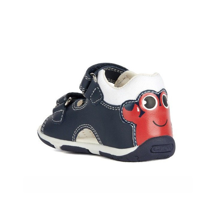 SANDALS GEOX TAPUZ BABY BOY NAVY/RED