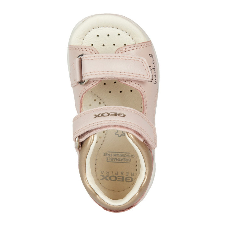 SANDALS GEOX TAPUZ BABY GIRL ROSE/GOLD