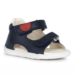 SANDALS GEOX MACCHIA BABY BOY FIRST STEP NAVY