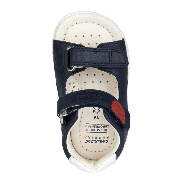 SANDAŁY GEOX MACCHIA BABY BOY FIRST STEP NAVY