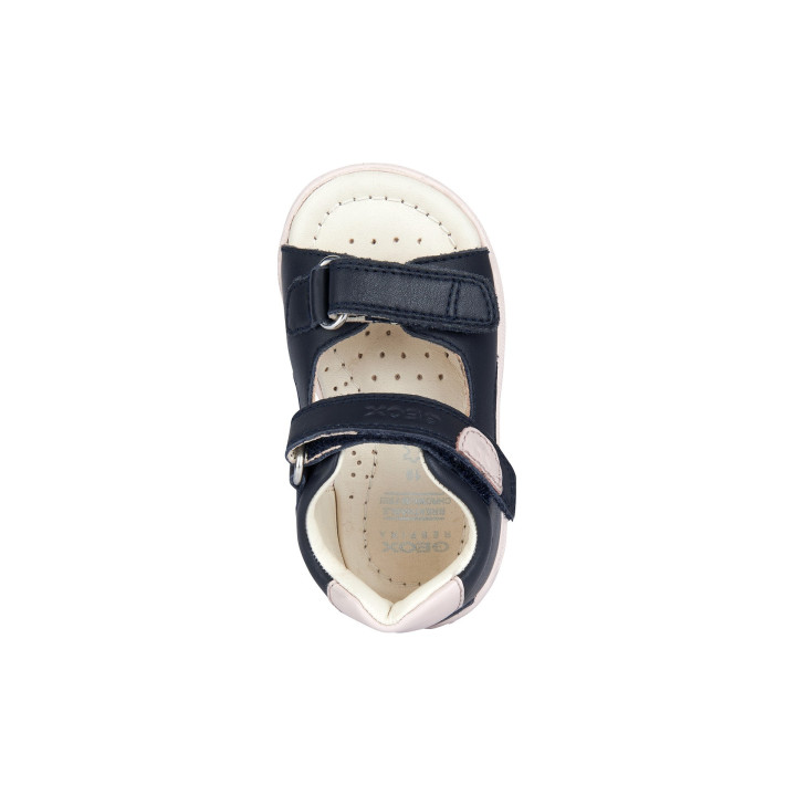 SANDAŁY GEOX MACCHIA BABY GIRL FIRST STEP NAVY