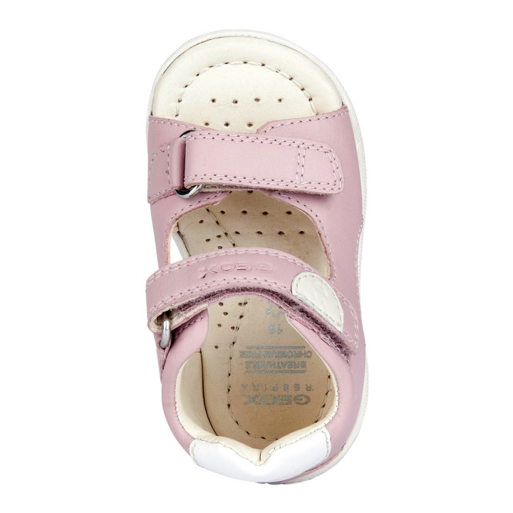 SANDAŁY GEOX MACCHIA BABY GIRL FIRST STEP ROSE