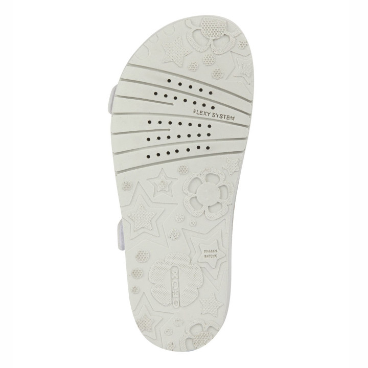 SANDAŁY GEOX COSTAREI GIRL WHITE/FUCHSIA