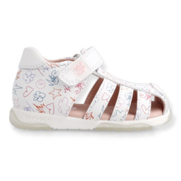 SANDAŁY GARVALIN FIRST STEPS 222312-A BLANCO Y MULTICOLOR