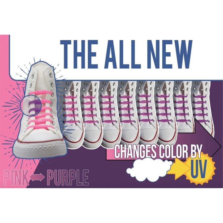 SHOEPS ELASTIC LACES CHANGES COLOR BY 14 PIECES