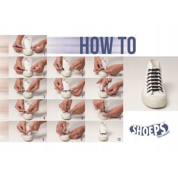 SHOEPS ELASTYCZNE SILIKONOWE SZNURÓWKI ZMIENIAJĄCE KOLOR RÓŻOWE/FIOLETOWE 14 SZTUK