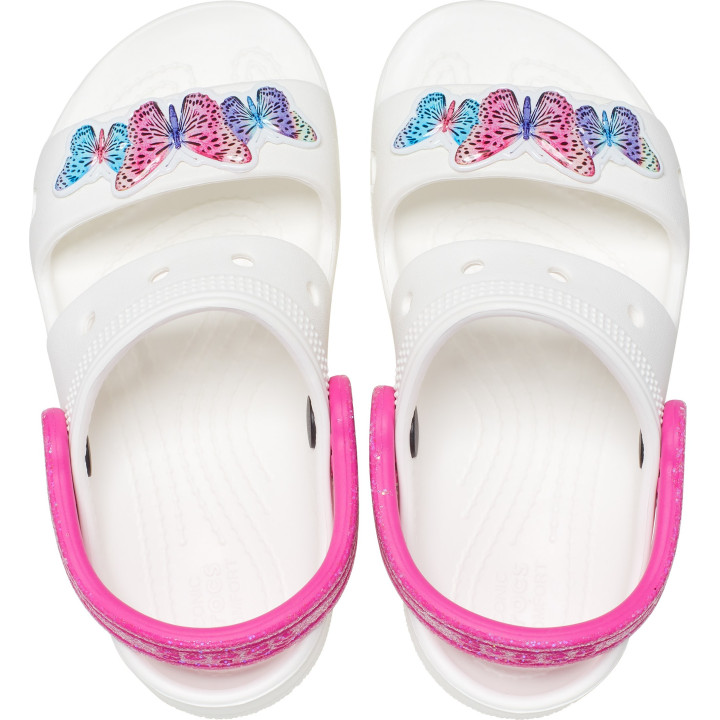 CROCS CLASSIC EMBELLISHED SANDAL 207803 WHITE
