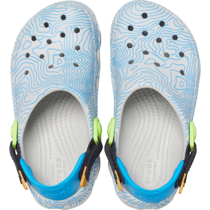 CROCS KIDS ALL-TERRAIN TOPOGRAPHIC CLOG 208312 ATMOSPHERE/MULTI