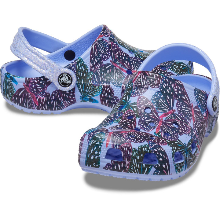 CROCS CLASSIC BUTTERFLY CLOG 208300 MOON JELLY/MULTI