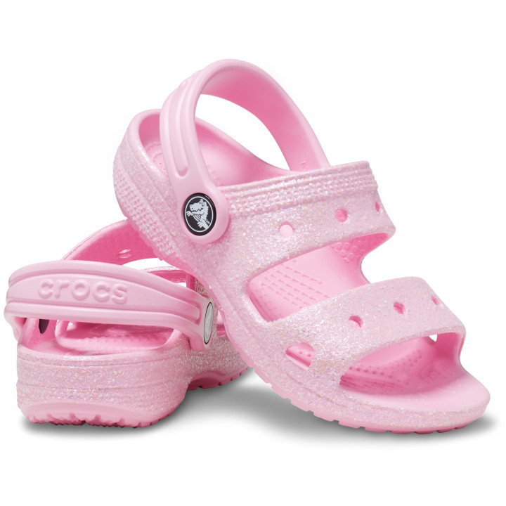 CROCS CLASSIC GLITTER SANDAL 207983 FLAMINGO