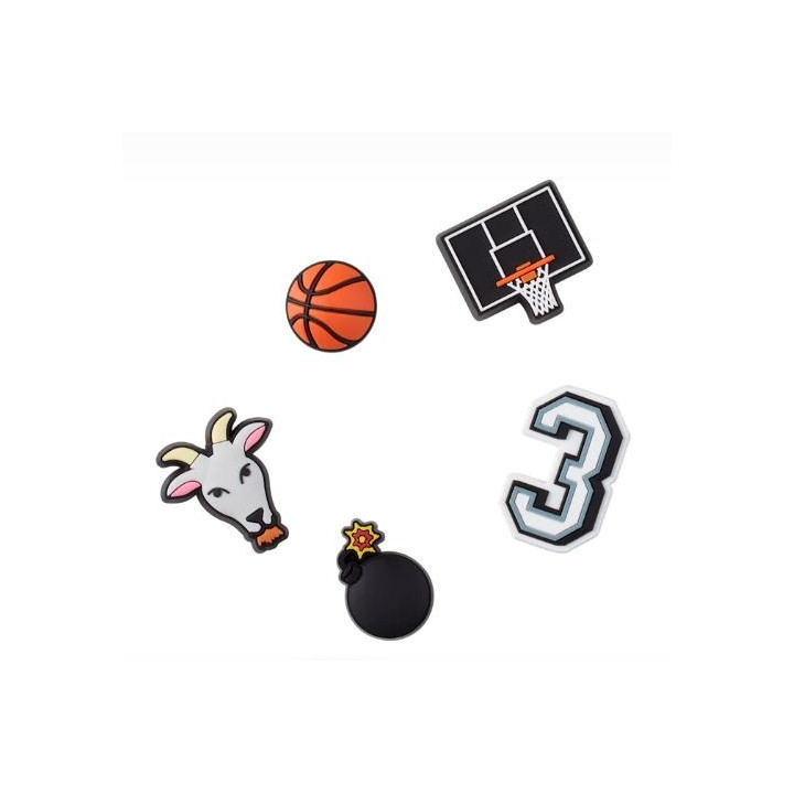 CROCS JIBBITZ™ CHARMS PRZYPINKI 10009750 BASKETBALL STAR 5-PACK