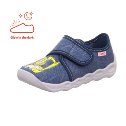 TEXTILE SLIPPERS SUPERFIT BUBBLE BLAU 1-006274-8010