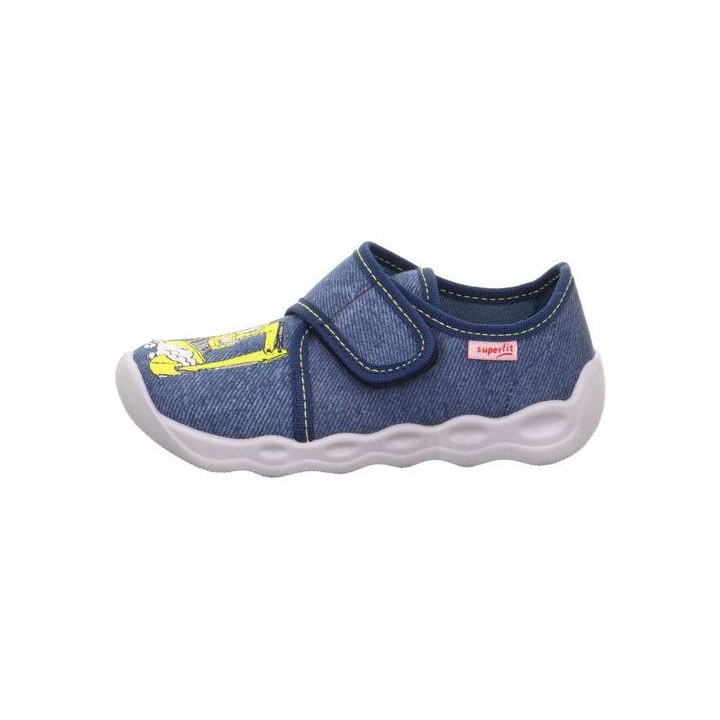 TEXTILE SLIPPERS SUPERFIT BUBBLE BLAU 1-006274-8010
