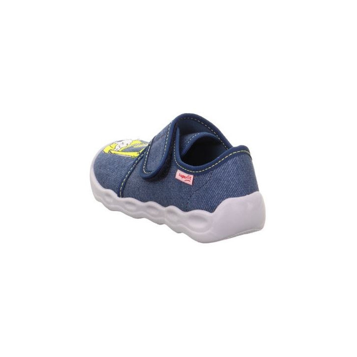 PANTOFLE TEKSTYLNE KAPCIE SUPERFIT BUBBLE BLAU 1-006274-8010