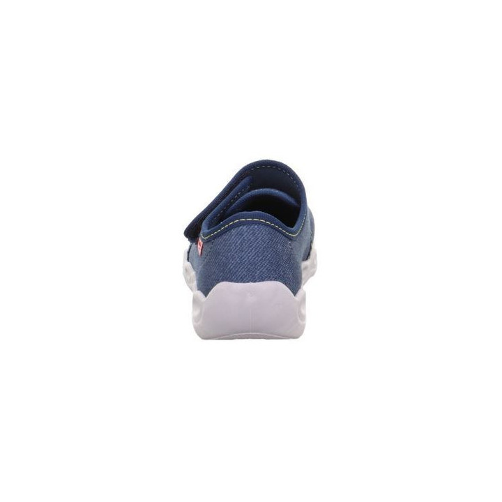 PANTOFLE TEKSTYLNE KAPCIE SUPERFIT BUBBLE BLAU 1-006274-8010