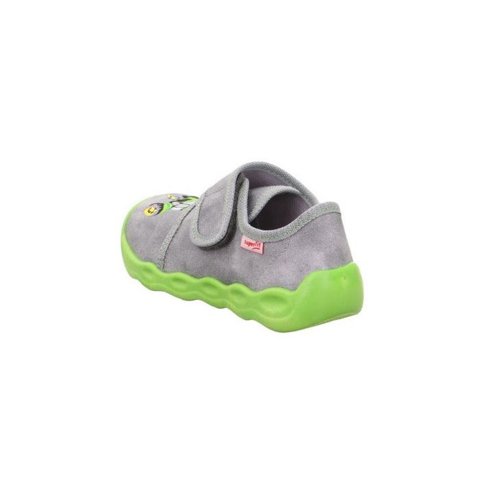 PANTOFLE TEKSTYLNE KAPCIE SUPERFIT BUBBLE GRAU 1-006274-2030