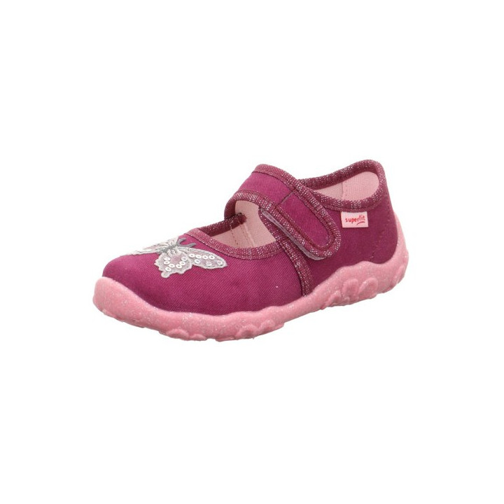 PANTOFLE TEKSTYLNE KAPCIE SUPERFIT BONNY ROT 1-000280-5010