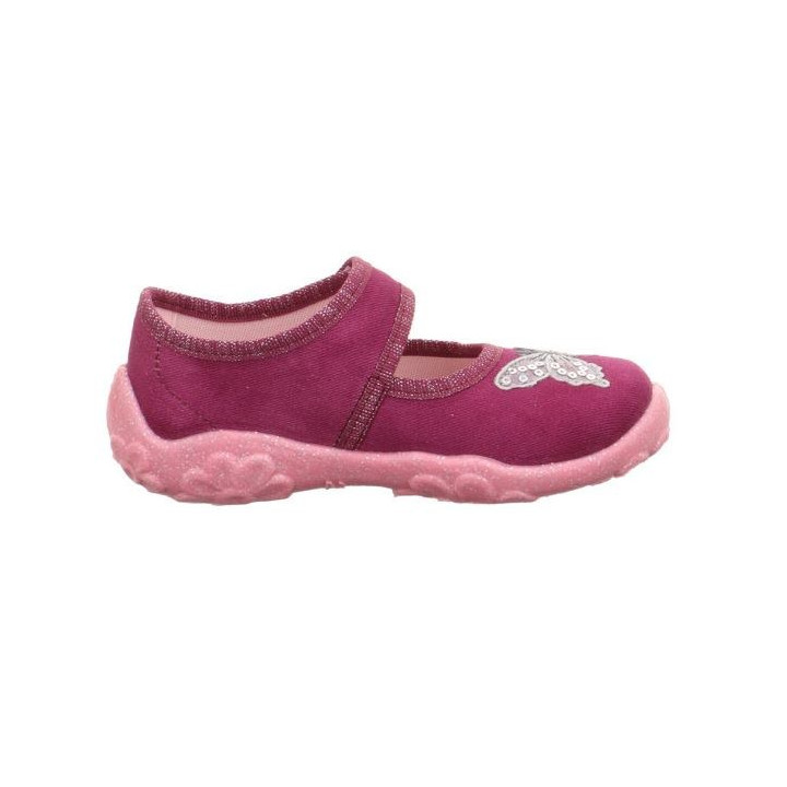 PANTOFLE TEKSTYLNE KAPCIE SUPERFIT BONNY ROT 1-000280-5010