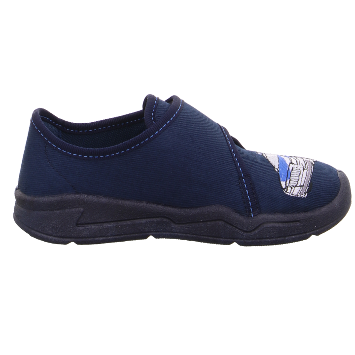 PANTOFLE TEKSTYLNE KAPCIE SUPERFIT BENNY BLAU/WEISS 0-800298-8000
