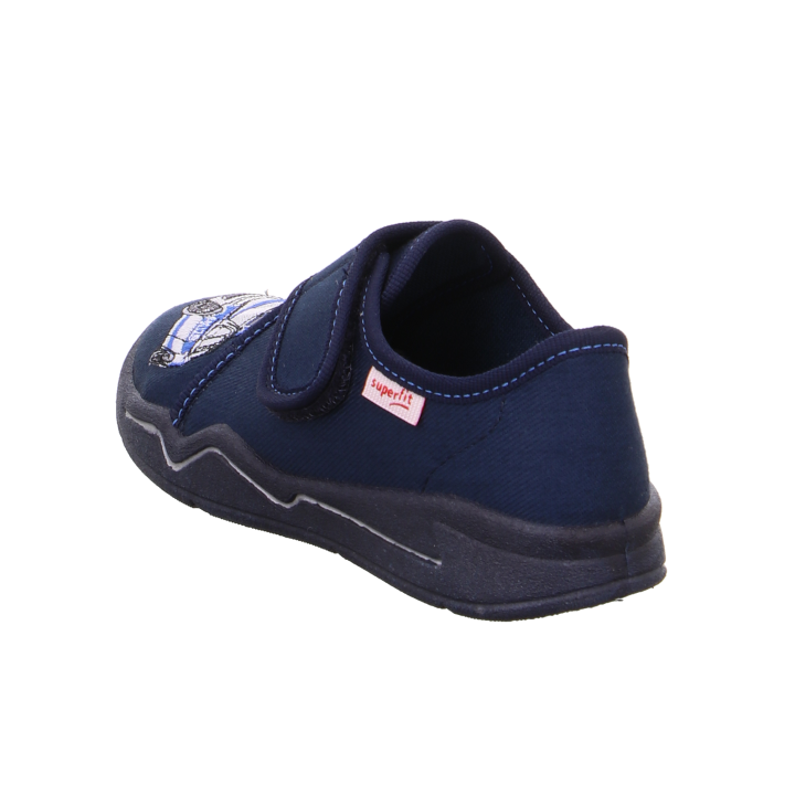 PANTOFLE TEKSTYLNE KAPCIE SUPERFIT BENNY BLAU/WEISS 0-800298-8000
