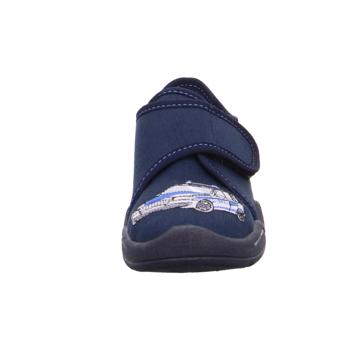 PANTOFLE TEKSTYLNE KAPCIE SUPERFIT BENNY BLAU/WEISS 0-800298-8000
